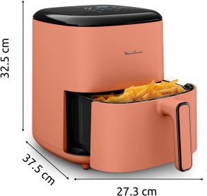 Friteuza cu aer cald Moulinex Easy Fry Pop EZ245TF0, 5 l, 10 programe, teracota - Img 3