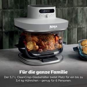 Friteuza cu aer cald Ninja CRISPi PRO XL, 5.7L, 2050W, alba - Img 7