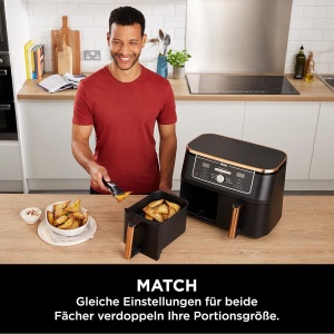 Friteuza cu aer cald Ninja Foodi MAX AF400EUCP, 9.5L, 2470W, CupruNegru - Img 6