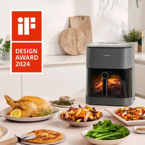 Friteuza cu aer cald Panasonic NF-CC500 5L 11 programe abur suplimentar gri mat - Img 9
