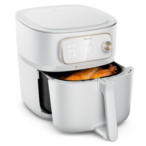 Friteuza cu aer cald Philips Airfryer Combi 7000 XXL HD987620 83L 22 functii WiFi Alb - Img 2