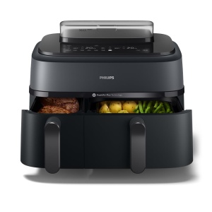 Friteuza cu aer cald Philips Steam Airfryer 5000 Series, 9L, cu functie de abur