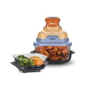 Friteuza cu aer cald portabila Ninja CRISPi FN101EUORPR 4-in-1 38L si 14L 1700W Mango-Cloud