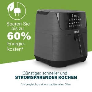 Friteuza cu aer cald Princess 182061, 6,5 L, 1800 W, negru - Img 3