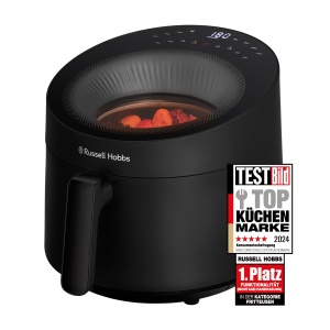 Friteuza cu aer cald Russell Hobbs SatisFry Panoramic 5L, 1500W, Negru