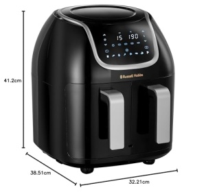 Friteuza cu aer cald Russell Hobbs SatisFry Snappi 27290-56, 8.5 L, 8 programe, touchscreen - Img 15
