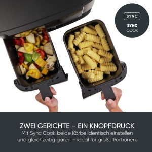 Friteuza cu aer cald Severin FR 2463, 2x4L, 2600W, neagra - Img 7