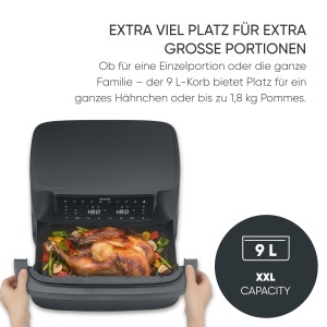 Friteuza cu aer cald Severin Max Zone Flex FR 9599 9L 2600W Negru Mat - Img 3