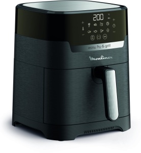 Friteuza cu aer cald si grill Moulinex Easy Fry Grill EZ505810, 4.2 L, 8 programe, Negru