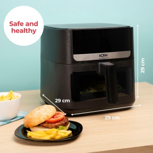Friteuza cu aer cald Solac Leviter Elegance E80, 1800 W, 8 L, Digitala - Img 9