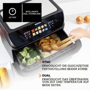 Friteuza cu aer cald Taurus Air Fry Grill 10L, 2800W, 10 programe - Img 6