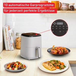 Friteuza cu aer cald Tefal Easy Fry Compact 3L, design compact, economie de energie - Img 6
