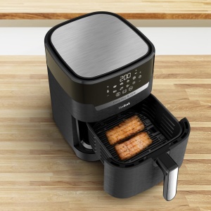 Friteuza cu aer cald Tefal Easy Fry Grill EY5058 XL 42L 2-in-1 8 programe - Img 8