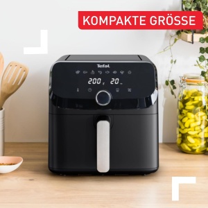 Friteuza cu aer cald Tefal Easy Fry Mega, 7.5 litri, 8 persoane, negru - Img 6