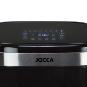 Friteuza cu aer Jocca 10L, 1700W, ecran tactil LED, 8 programe, fereastra de vizualizare, design din otel inoxidabil - Img 5