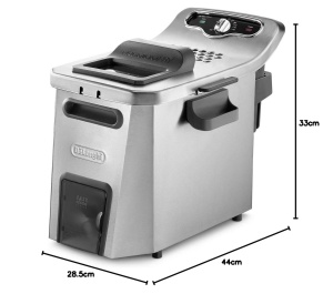 Friteuza cu ulei DeLonghi PremiumFry F44532.CZ, 1.5 kg, 3200 W, inox - Img 3
