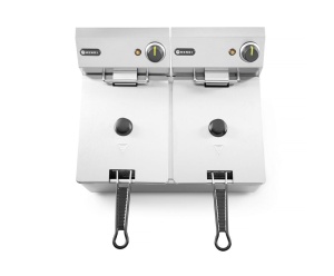 Friteuza profesionala Hendi 2x8L 7000W Inox temperatura reglabila - Img 5