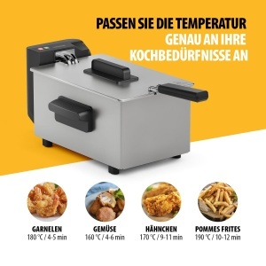 Friteuza Tristar FR-9326, 3L, 2000W, Cool-Touch, Temperatura reglabila - Img 5