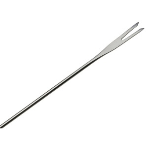 Furculite fondue Fackelmann 31029 din inox cu maner din lemn, 25 cm - Img 5