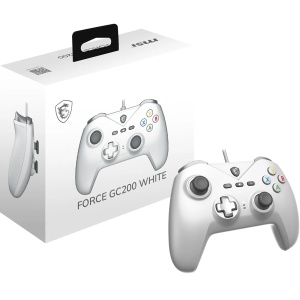 Gamepad MSI Force GC200 White cablu USB 30 vibratii duale analog sticks avansate