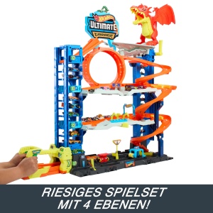 Garaj Hot Wheels Ultimativ HKX48 cu 4 Niveluri, 2 Masini, pentru Copii de la 5 Ani - Img 3