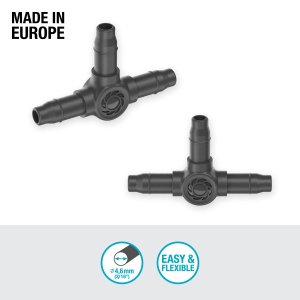 Gardena Micro-Drip-System T-Stuck 13211-20 Set 10 bucati Instalare flexibila si reutilizabila - Img 2