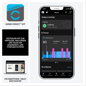 Garmin Instinct E 45mm - Ceas inteligent GPS rezistent la apa, cu design robust, cu afisaj de 1,2" pentru exterior, alergare, ciclism si multe altele - cu masurarea ritmului cardiac, navigare precisa si numeroase functii inteligente - Img 6