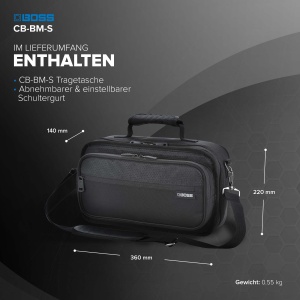 Geanta de transport BOSS CB-BM-S pentru efecte compacte, material rezistent - Img 6
