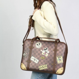 Geanta laptop Disney Micky Maus, maro, 42 x 30 cm, cu curea si manere - Img 4