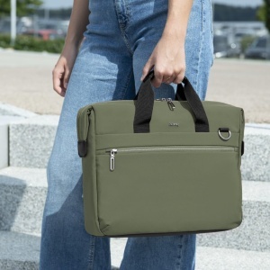 Geanta laptop Hama Ultimate Verde 141 inch impermeabila cu organizator - Img 4