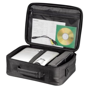 Geanta proiector Hama Sportsline mare (geanta proiector dimensiune L, 27 x 39 x 15 cm pentru proiector Acer, BenQ, Epson, LG, Optoma) Negru - Img 11