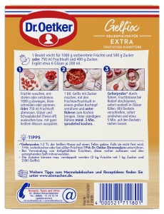 Gelierpulver Dr. Oetker Gelfix Extra 21, 8 x 50 g, pentru marmelade si gemuri - Img 8