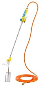 GLORIA Thermoflamm bio Professional PLUS - Arzator de buruieni cu gaz si arzator cu flacara cu furtun de 5 m | Ucigas de buruieni fara substante chimice | Pentru gradina, pasarela si trotuar | Confortabil fara a te apleca | Flacara de 1000 degC