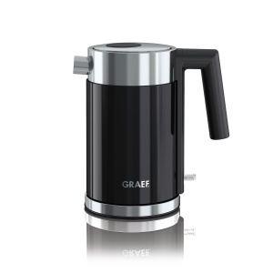 GRAEF. Fierbator, negru/otel inoxidabil, 1.0