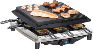 Gratar electric Steba RC 4 Plus Deluxe 1500W InoxNegru Raclette si piatra naturala - Img 3
