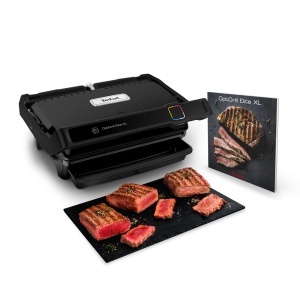 Gratar electric Tefal OptiGrill Elite XL GC760812 16 programe automate afisaj digital placi XL detasabile negru