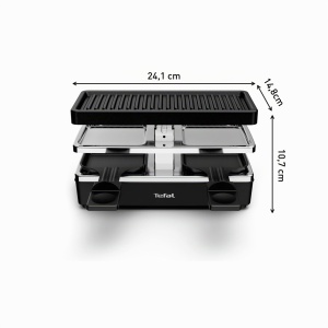 Gratar Raclette Tefal Plug Share YY5249FB, 2 persoane, modular, negru - Img 6