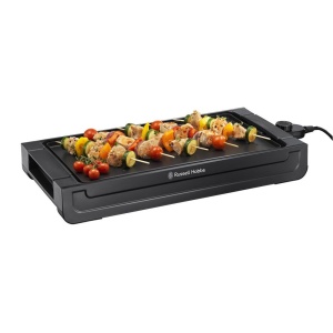 Gratar Russell Hobbs [Gratar de masa Teppanyaki] Fiesta (45x25cm, placa de gratar detasabila si antiaderenta, setare variabila a temperaturii, tava de scurgere a grasimilor, 2400W) Gratar electric 22550-56