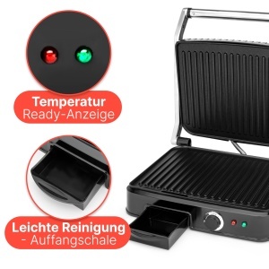 Grill Contact Bomann KG 2242 CB, 2000W, Antiaderent, Gratar Dual - Img 7