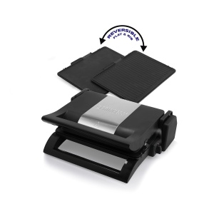 Grill Contact Princess 2-in-1 1500W, NegruSilver, Placi Interchangeabile - Img 6