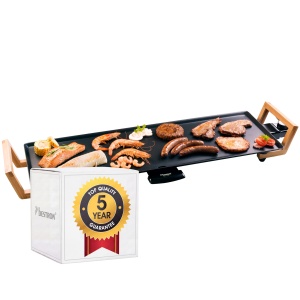 Grill electric Bestron ABP603BB, 1800W, capacitate pentru 6 persoane, negru