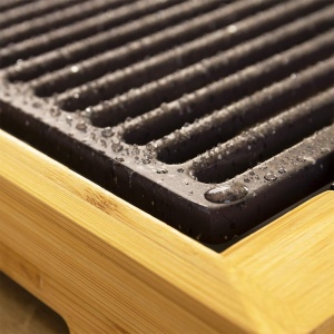 Grill electric Cecotec TastyGrill 2000 W, suprafata mare, structura bambus - Img 3