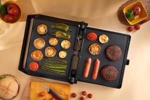 Grill electric Jata JEGR1913 cu 2 plite, 29 x 24 cm, temperatura reglabila - Img 7