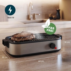 Grill Electric Princess Table Chef Purify, 1800W, 35 x 21 cm, PFAS-fara - Img 2