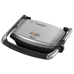 Grill Panini Ariete 1911 - 1000W, Antiaderent, Argintiu
