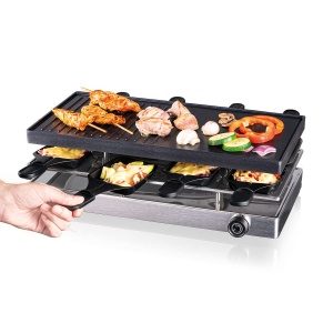 Grill Raclette Cloer 6458 cu 8 Tavi, Putere 1200W, Suprafata Antiaderenta - Img 5