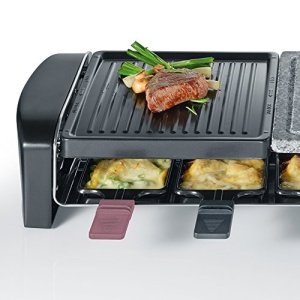 Grill Raclette SEVERIN RG 9645, 1400 W, 8 persoane, negru - Img 5