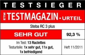 Grill Raclette Steba RC 3 Plus, 8 Pfannchen, Wendabil, Emailliat - Img 6