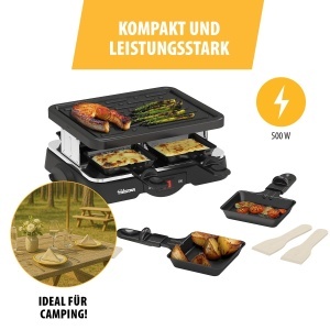 Grill Raclette Tristar RA-2949, 500 W, 4 persoane, compact, antiaderent - Img 4