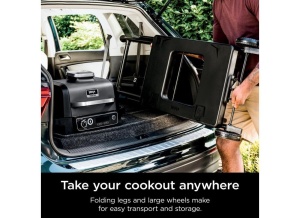 Grillstand pentru Gratar Ninja Woodfire OG700, Faltabil, Negru, Witterungsbestandig - Img 4